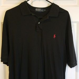 Black short sleeve polo Ralph Lauren